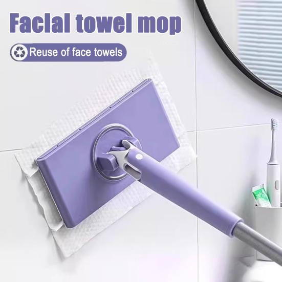 Mini Mop com Cabeça Giratória Mãos Livres Cabo de Empurrar e Puxar Cantos Apertados Debaixo de Móveis Mop para Espaços Pequenos Ferramenta de Limpeza Doméstica