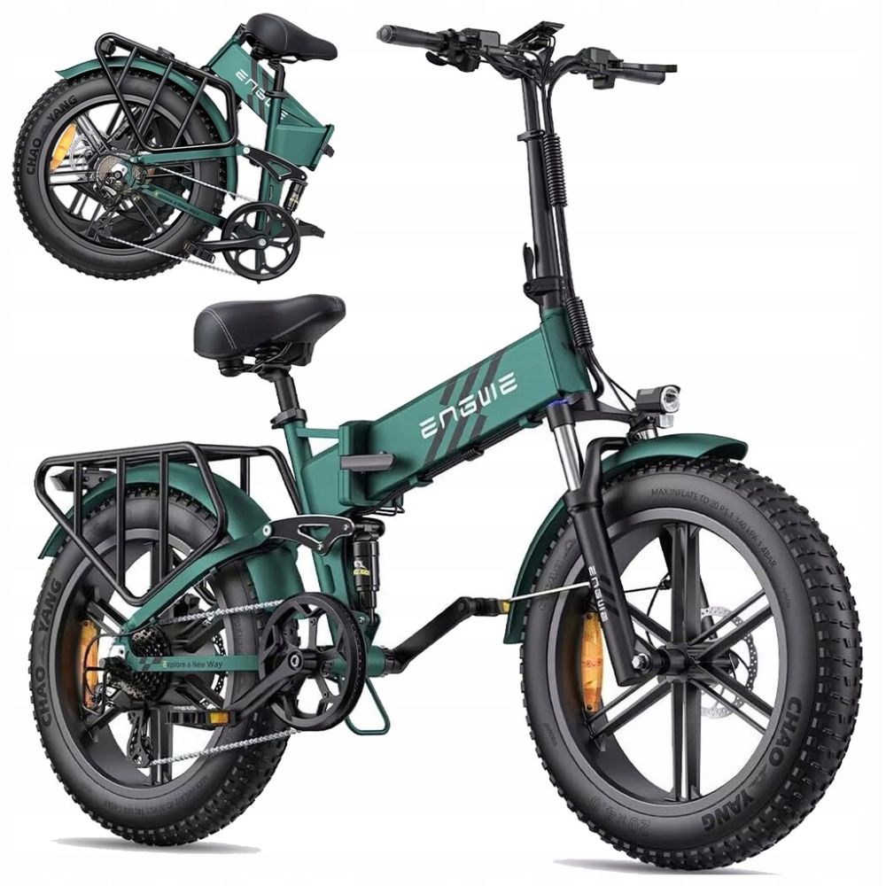 Foldable Electric Bicycle ENGWE ENGINE PRO 2.0, 750W Motor, 48V16AH Battery, Top Speed 25km/h, Cruising Range 110km, 20*4.0-inch Tires