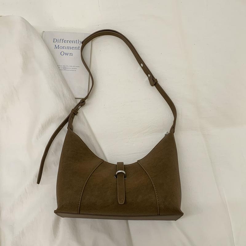 2025 Winter Handbag Hot Selling French Style Retro Underarm Shoulder Bag Spicy Lady Y2K Vintage Suede Leather Crossbody Bags