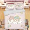 MINISO Cartoon Little Twin Star Quilt Cover Sanrio Cute Girl Printed Children Soft Customizable Bedding Custom Made Home Bedroom