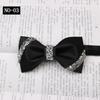 Sticky Diamond Bow Tie Men'S Solid Burgundy Wedding Groom Banquet Host Satin Bow Bow