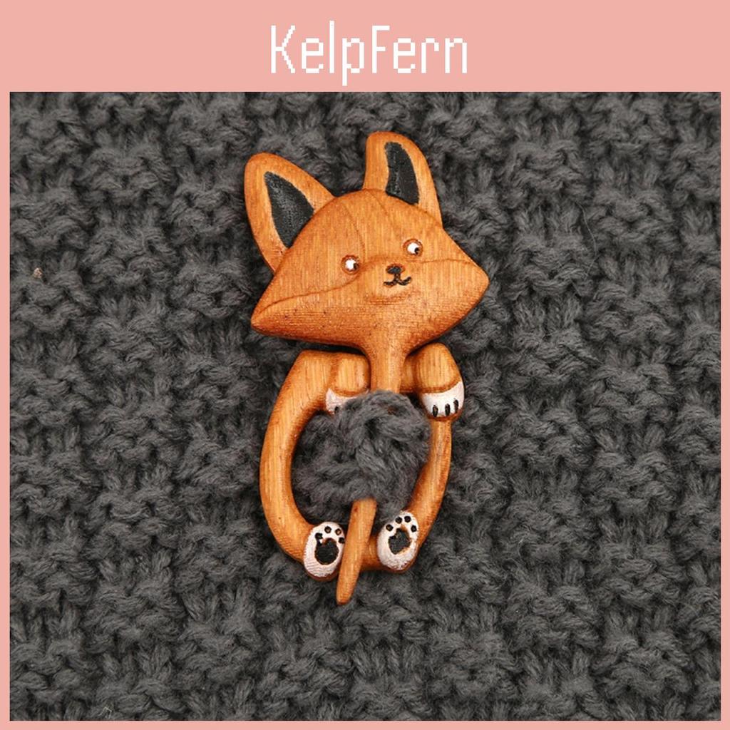 Brown Creative Cute Animal Wooden Pin Brooch Pins Decorative For Women Girls Collar Dress Sweater Scarf Shawl Brooch Jewelry