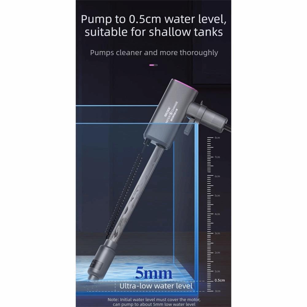 Electric Fish Tank Sand Cleaner Pump Automatic Aquarium Water Changer Fish Tank