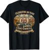 Vintage Highway 66 100 Year Επετειακό Αναμνηστικό T-Shirt