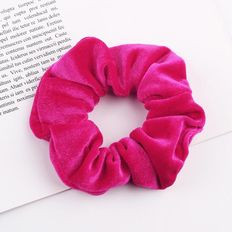 Elegant Velvet Hair Ring Scrunchie Women Girls Elastic Hair Rubber Bands Gum Accessories Tie Hair Rope Ponytail Holder Headdress