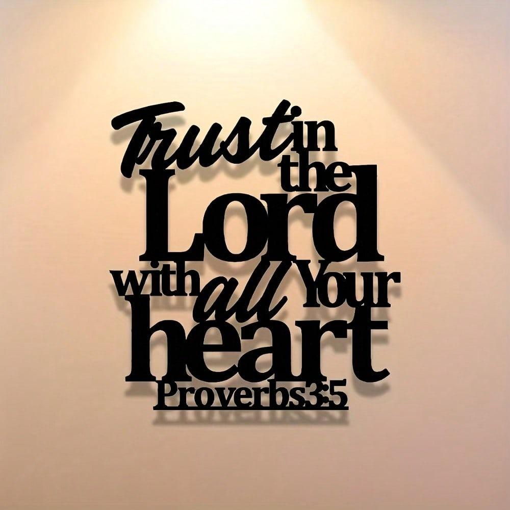 Metal Bible Verse Wall Art Proverbs 35 6 Inspirational Christian Home Decor