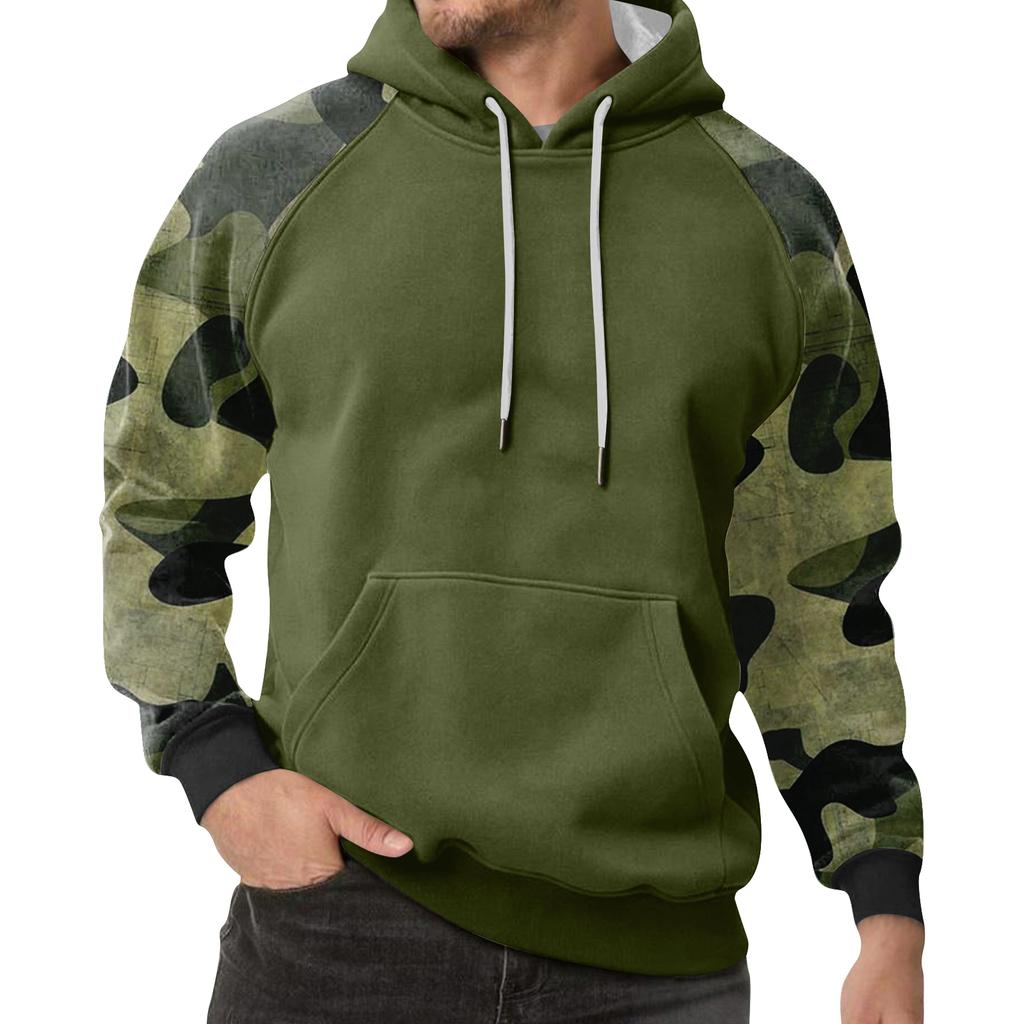 Men's Camouflage Sweatshirt Hoodie Men's Sports Large Size Casual Sweatshirt
