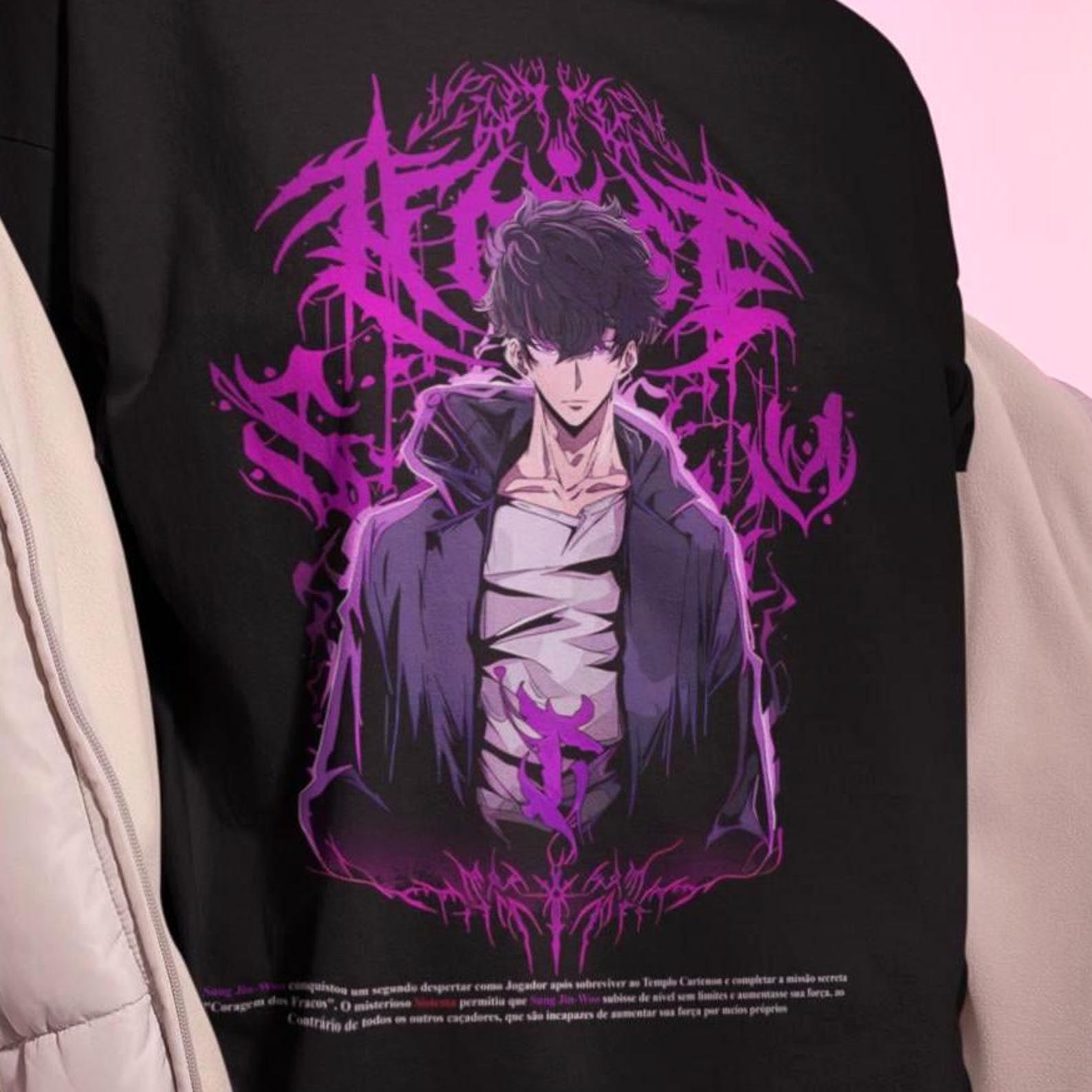 Sung Jin-Woo Shirt -Manga Tshirt,Jin Woo Anime T-shirt,Otaku Apparel L