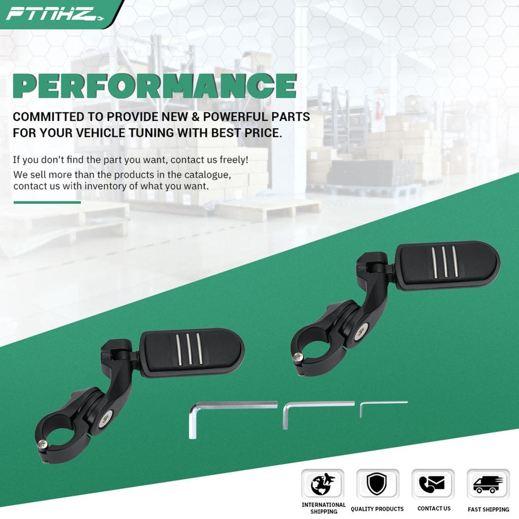 REPOSE-PIEDS DE PASSAGER RéGlables Pour Moto Repose-Pieds D'Autoroute