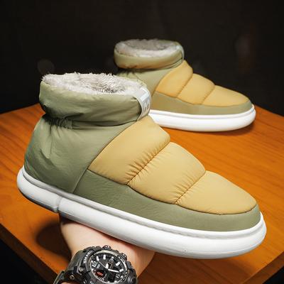 Fashion Men Shoes Cotton Super Warm Snow Boots Chaussure Homme Casual Winter Warm Shoes Men Indoor Shoes Winter Footwear