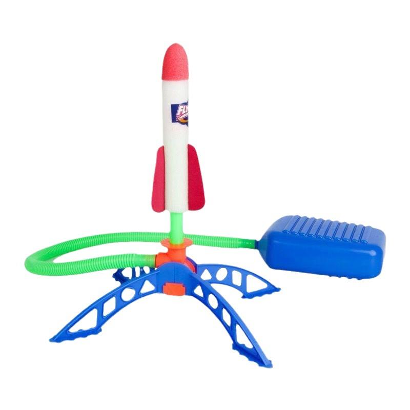 

1шт детская вспышка парящая ракетная пусковая установка игрушка парящая пушка уличная летающая ракета педаль воздушная парящая пушка