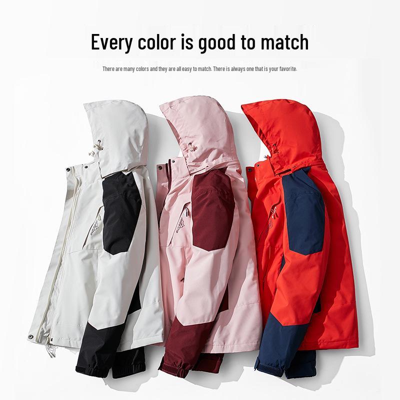 1818 Windproof Waterproof Detachable 2-Piece Outdoor Mountaineering Suit for Men & Women