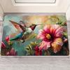1PC Hummingbird Pattern Kitchen Rugs Non-Slip Door Mats Pop Design Living Room Rug Bath Mat Carpet for Home Sink Laundry Decor