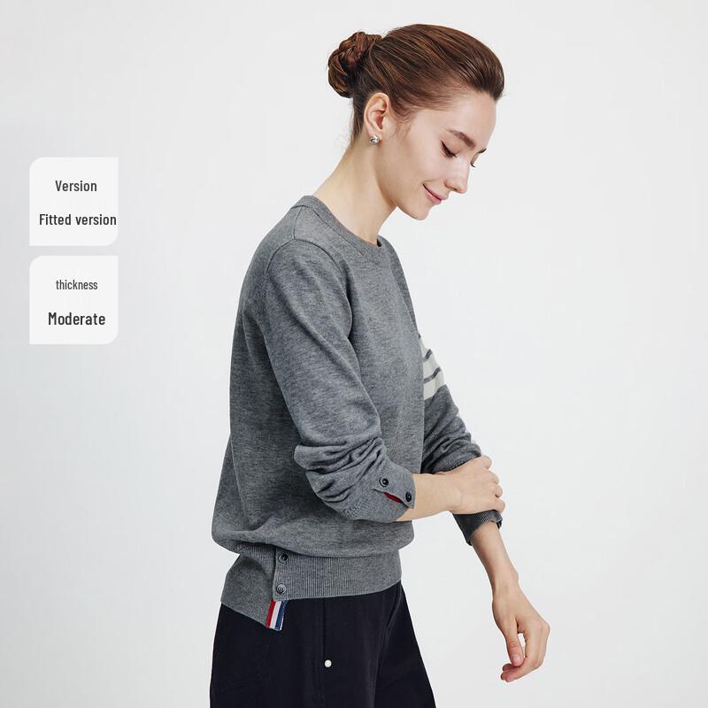 Navigare Italian Sailboat Women's Long Sleeve Round Neck Knit Sweater