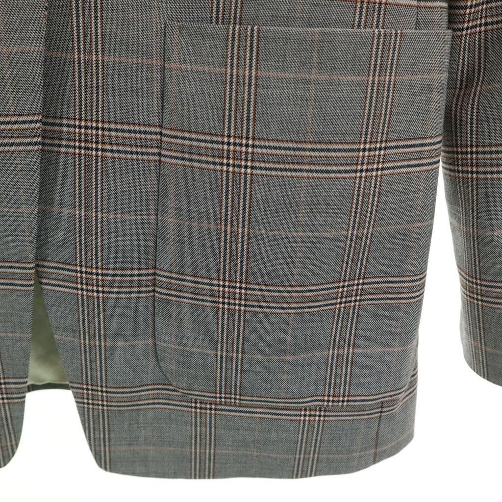 TELA made in Italy Check Pattern Jacket S gray Women Used