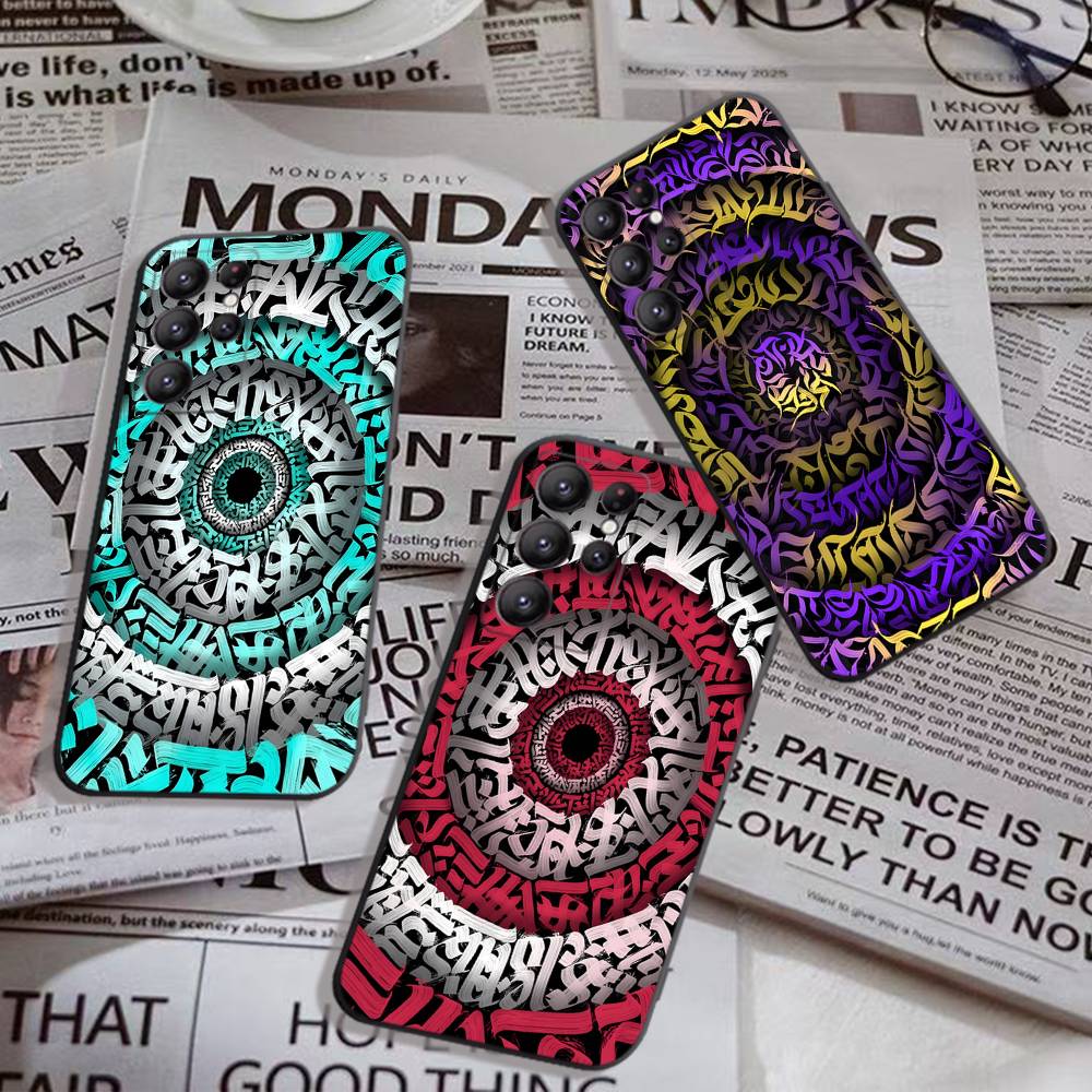 Pokras Totem Design Art Graffiti Phone Case For Samsung S 24 Fe 25 Ultra Plus 20 Lite 21 30 22 23 24 22 Ultra 5G Fundas