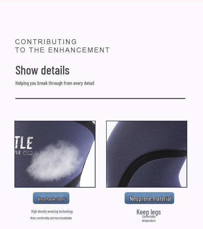 Hercules 7mm Neopren Knäskydd för Styrketräning, Tyngdlyftning och Knäböj - Unisex Stöd.