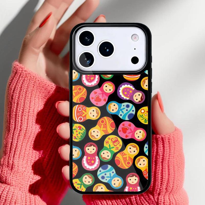 Cute Russian Dolls Matriochkas Phone Case for iPhone 17 16 15 14 13 Pro Max Back Cover for 12 11 Pro Coque