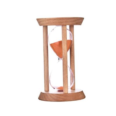 Durable Stable Connection Wooden Hourglass Wooden No Deformation Round Hourglass Timers 5 Colors 1/3/5 Minutes Timer Children