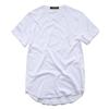 Spring and Summer Pure Cotton Fashion Long Men's T-shirt Street Hip-hop T-shirt Punk Short-sleeved Top Loose Casual T-shirt