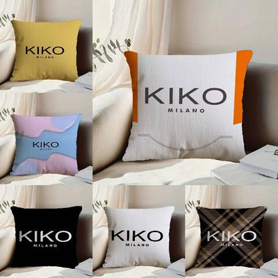 Cosmetics Brand K-Kiko Pillow Case Anti-dustmite Pillowcase Invisible Zipper Silky Short Plush Sofa Cushion Cover