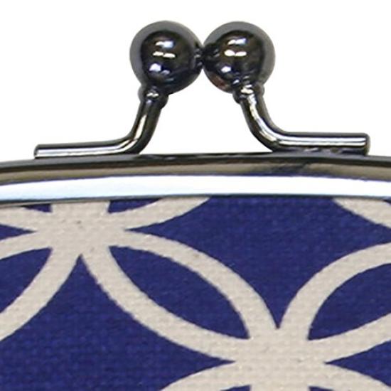 [Maeda Senko] Goshiki Hanpu-do Indigo Series 3.5-inch Clasp Purse, Indigo Shippo