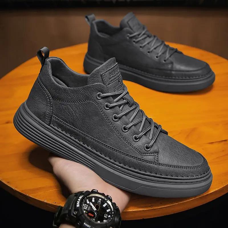 Comfortable Vulcanize Shoes for Men Work Sneakers Man Casual Board Shoe Deals Size 45 40 Hiking New Fashion 2024 Breathable In