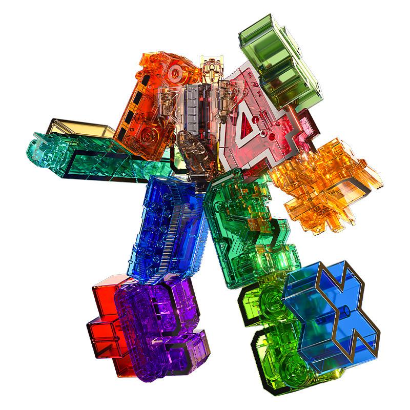 Digital King Kong Toy Team Set Fit Deformation Car Robot Tank Puzzle Children'S Toy
