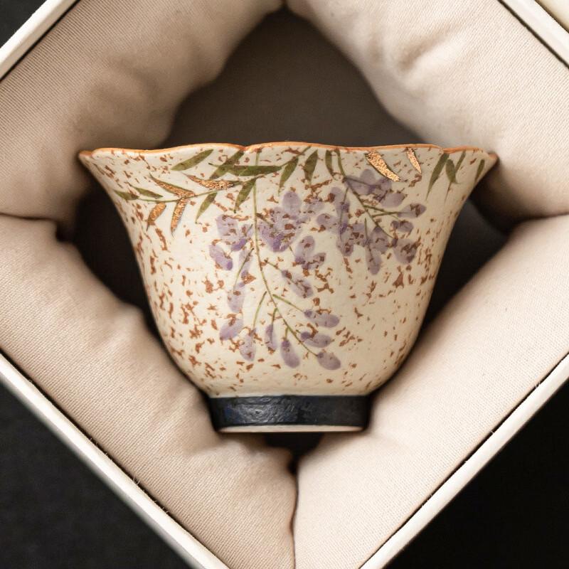 Fanshun Hand-Painted Blue & White Porcelain Teacup Gift Set