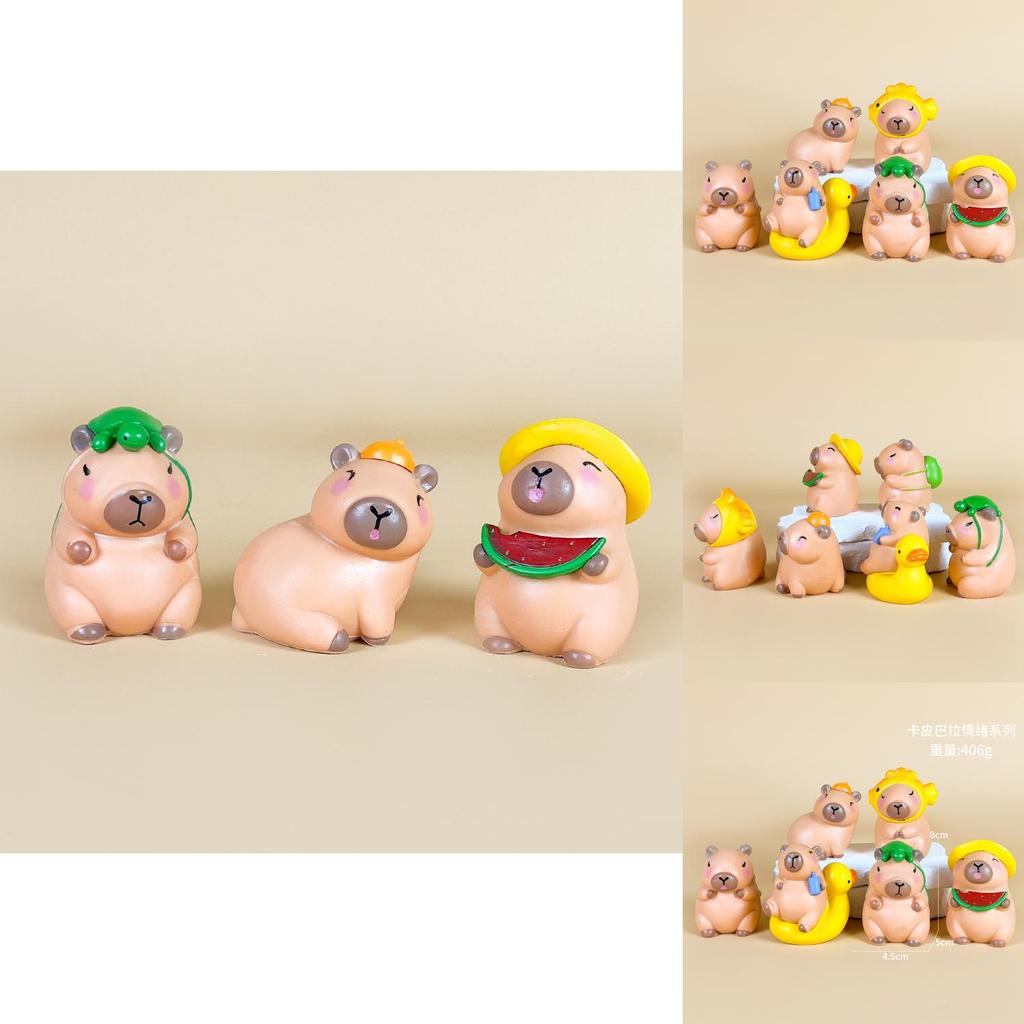 Capybara Pvc Collectible Model With Mood Variants For Anime Enthusiasts And Home Decor