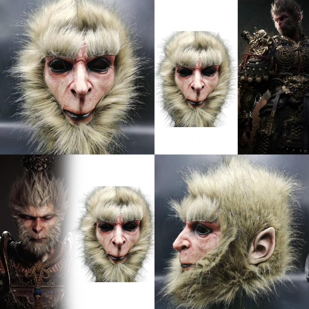Maschera Integrale in Lattice di Black Myth Wukong Per Cosplay Fai-da-te e Spettacoli Teatrali