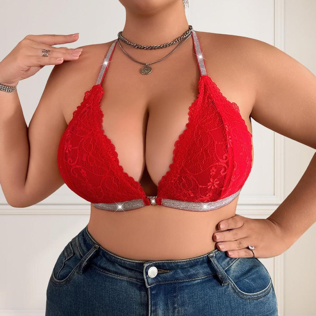 Sexy Lace Plus Size Push-Up Bra - Breathable, Beautiful Back Design for Big Busts 2026.