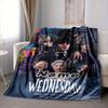 Custom 1pc Wednesday Addams Family Blanket, Soft And Comfortable Blanket, Casual Warm, Camping Travel Blanket, Birthday Gift Q912194