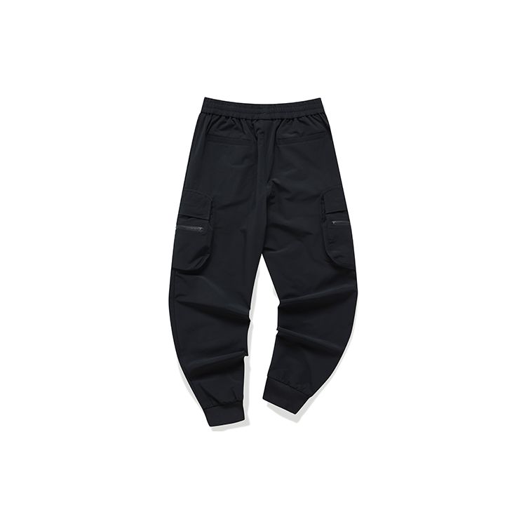 Fila Side Pocket Woven Cargo Tapered Casual Pants Women Pants Black F11W149802FBK