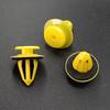 50pcs Yellow and Black Plastic Door Handle Fasteners Universal for Car and Van Accessories, Car Accessory Fasteners