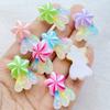10pcs Resin Kawaii Cute Shiny Colorful Stars Rainbow Flat Back Stones Applique DIY Wedding Home Decor DIY Jewelry Making