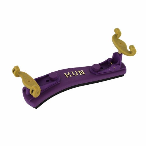 KUN Collapsible Mini Violin Shoulder Rest, 1/4-1/16, Purple