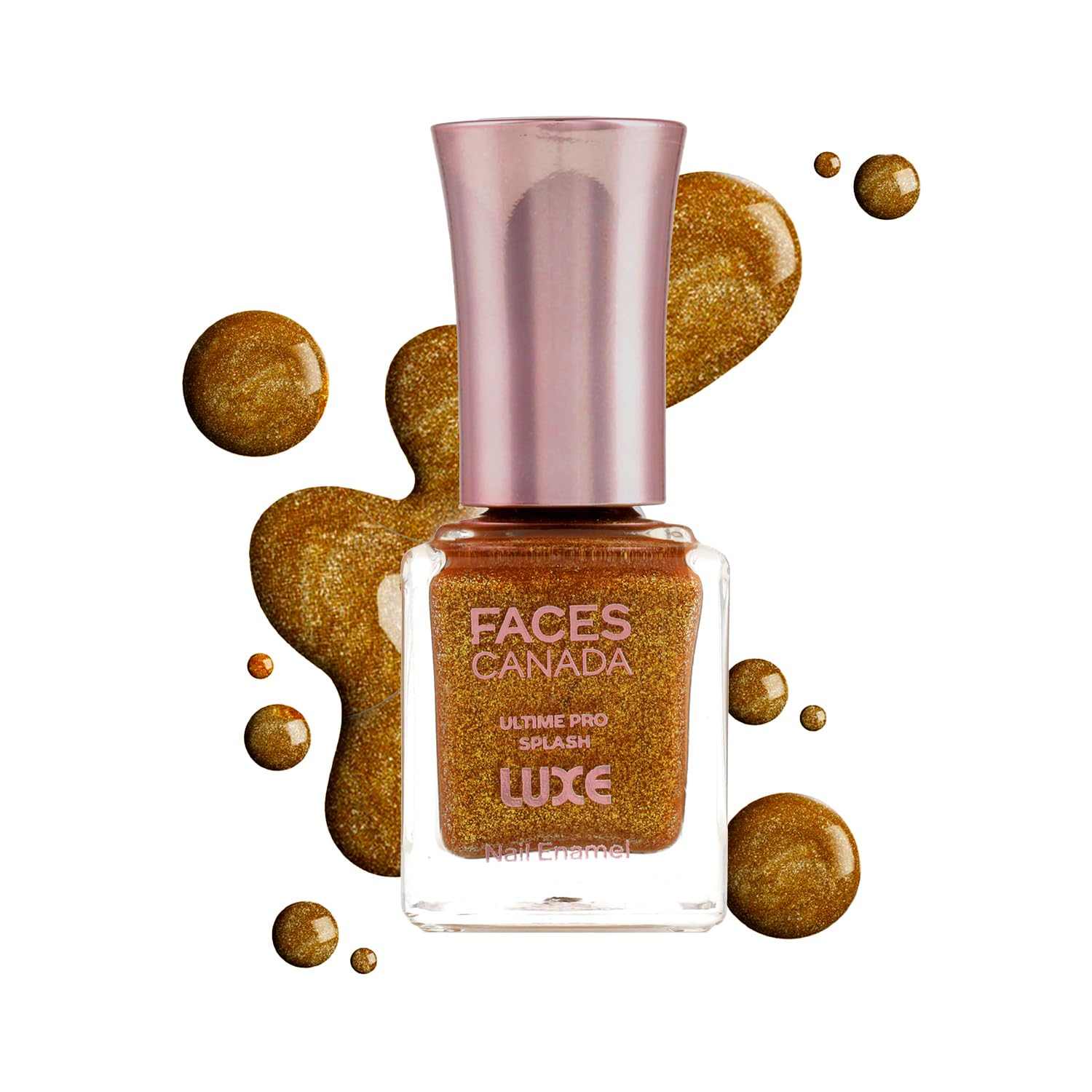 FACES CANADA Ultime Pro Splash Luxe Nail Enamel - Cocktail (L49), 12ml | Glossy Finish | Quick Drying | Long Lasting | High Shine | Chip Defiant