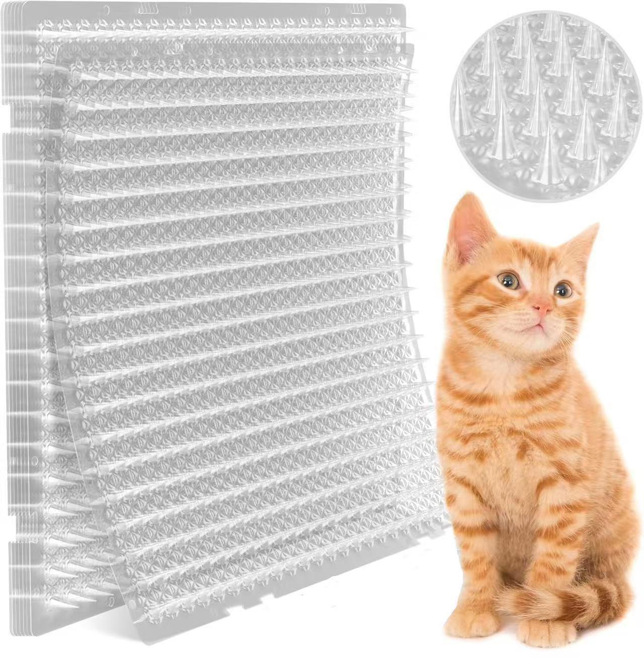 

Clear Outdoor Cross-Stitch Plastic Mat - Thickened Large Balcony Isolation Mat