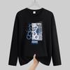 Autumn Men's Plus Size Long Sleeve T-shirt - Korean Style Round Neck for Teens