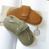 Glasses Case Women Leather Soft Glasses Bag Fashion Portable Sunglasses Box Bag Accessories Solid Eyewear Protector Case Pouch