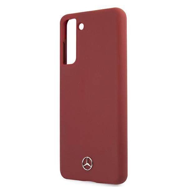 Etui Do Samsung Galaxy S21 Mercedes Silicone Line Czerwone