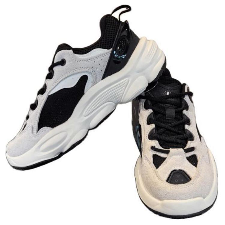 Anta Comfortable Durable Low-Top Dad Shoes Women Sneakers White Black 122418851-3