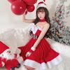 Japanese Santa Claus Red Sexy Butterfly Tub Top Dress Christmas Dress Women's Christmas Dress Foreign Trade