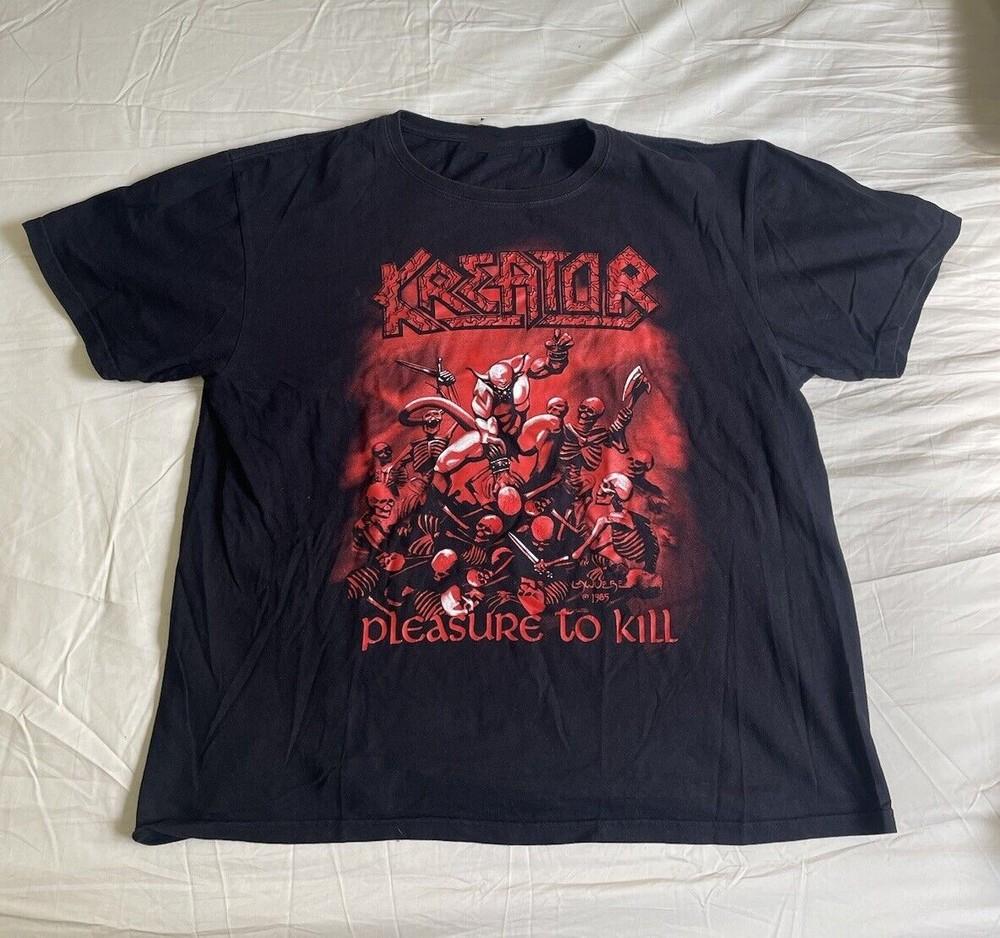 New Popular Kreator Pleasure to Kill  Gift For Friends Black S-235XL Shirt LW272 Unisex T-Shirt XXXXL