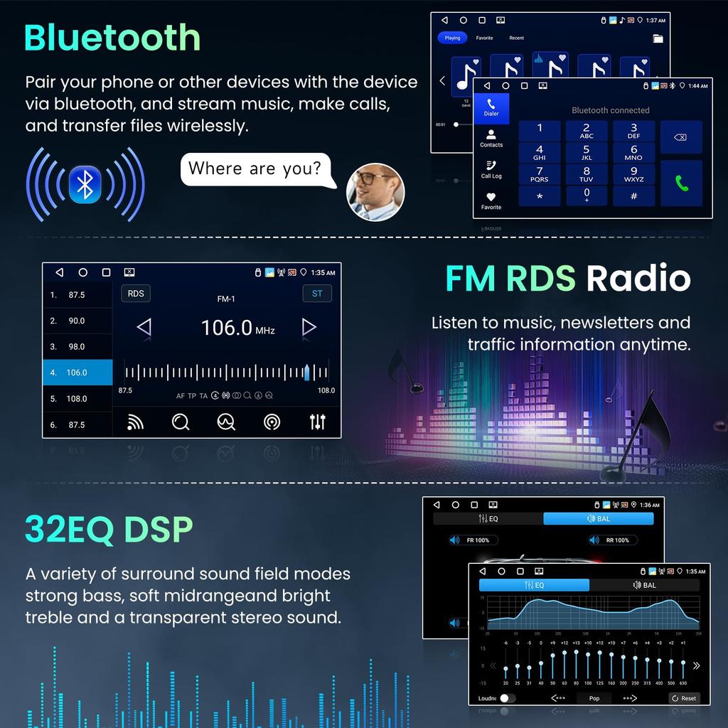 Hodozzy Bilradio Android 4G 64G