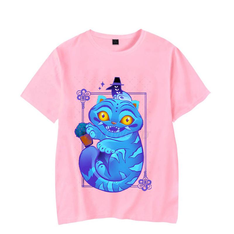 Cartoon Tiger KPop Demon Hunters Shirt Graphic Print T-shirts Women Men Short Sleeve Crewneck Tops Funny Korean Ulzzang Tshirts