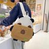 Cute Kapibara Schoolbag for Female Junior High School Students Cartoon Versatile Backpack for Female High School Students Large Capacity Backpack