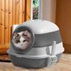 Cat Litter Box Enclosed Odor Control Folding Pet Toilet With Scoop And Lid High Sided Litter Box For Pets Indoor Home Corner