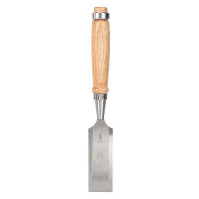 Ciseau plat Outils de menuiserie Manche en bois Outils de coupe Accessoire industriel durable Cr V 32mm
